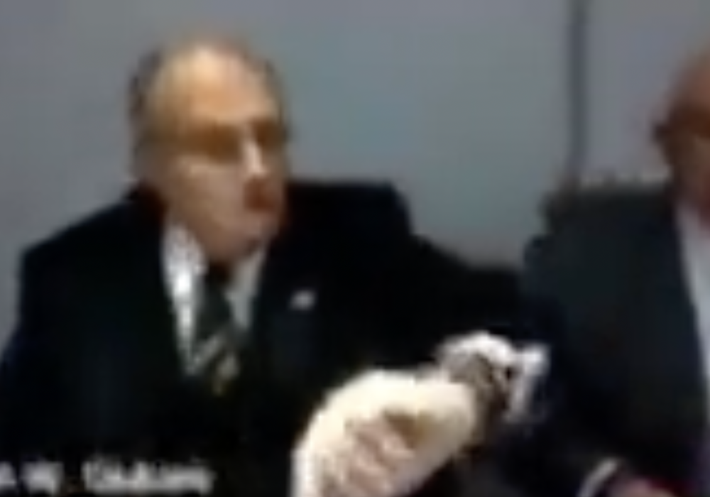 Oops, Rudy Giuliani accidentally wears two watches on Wrist