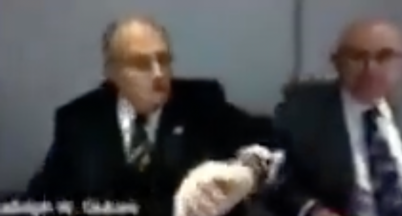 Oops, Rudy Giuliani accidentally wears two watches on Wrist