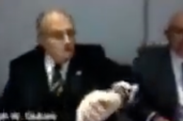 Oops, Rudy Giuliani accidentally wears two watches on Wrist